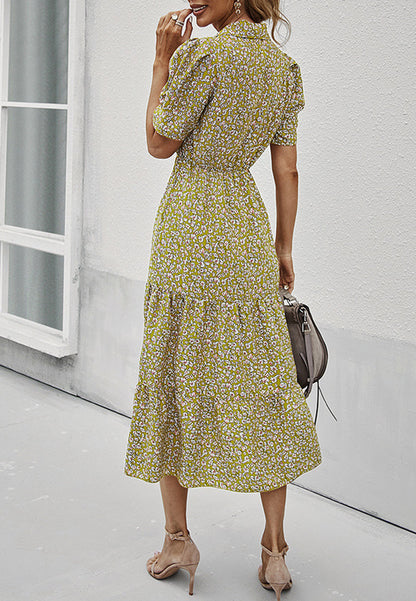 Floral Sleeve Vintage Dress