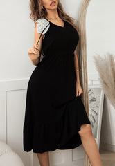 Tie Neck Lace Dress