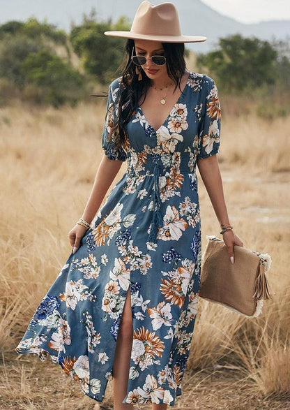 Minimalist Button Print Dress