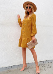 Polka Dot Button Dress