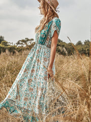 Tulip Sleeve Boho Dress