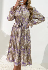 Tie Waist Floral Dress