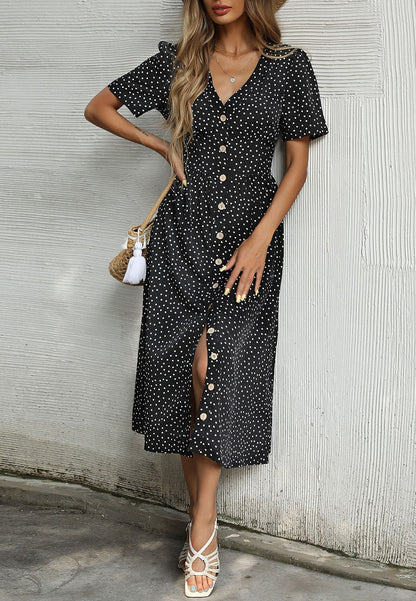 Polka Dot Casual Dress