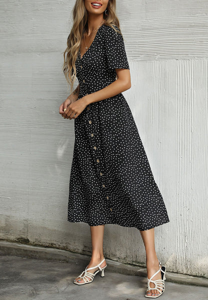 Polka Dot Casual Dress