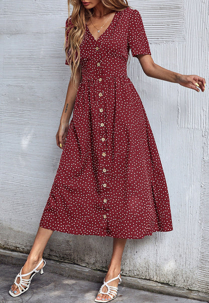 Polka Dot Casual Dress