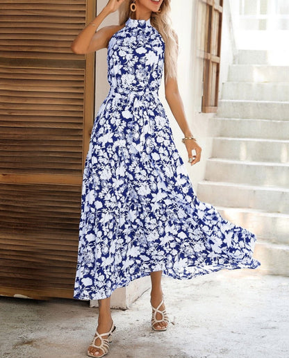 Neck Tiered Summer Dress