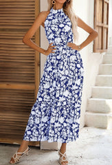 Neck Tiered Summer Dress