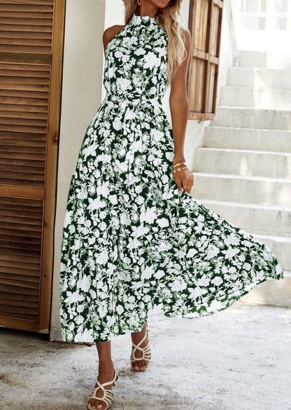 Neck Tiered Summer Dress