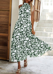 Neck Tiered Summer Dress