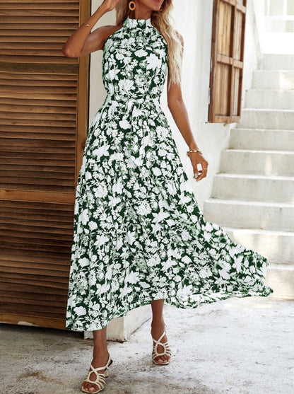 Neck Tiered Summer Dress