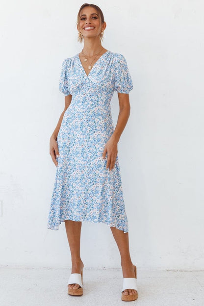 Floral Hem Summer Dress
