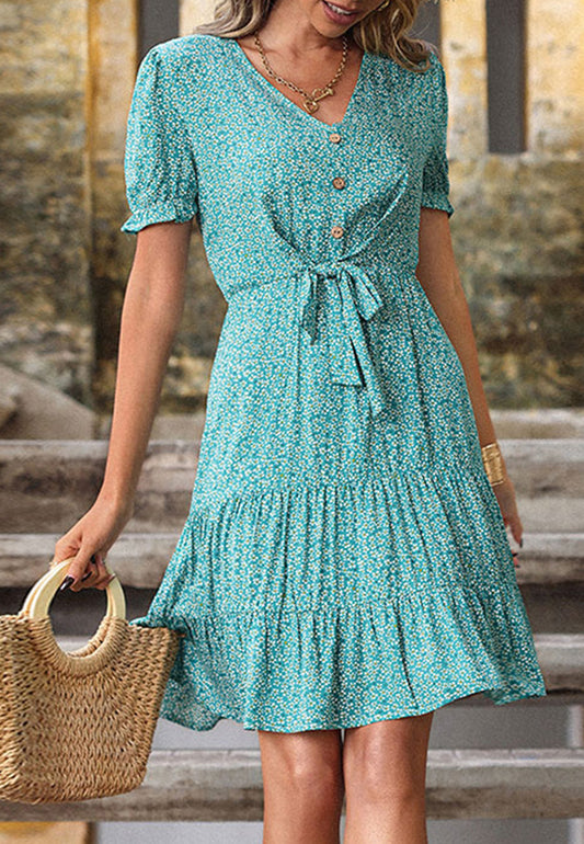Ditsy Floral Waist Dress