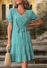 Ditsy Floral Waist Dress