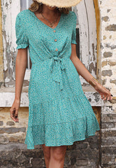 Ditsy Floral Waist Dress