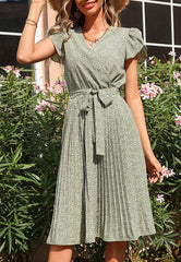 Floral Tulip Sleeve Dress