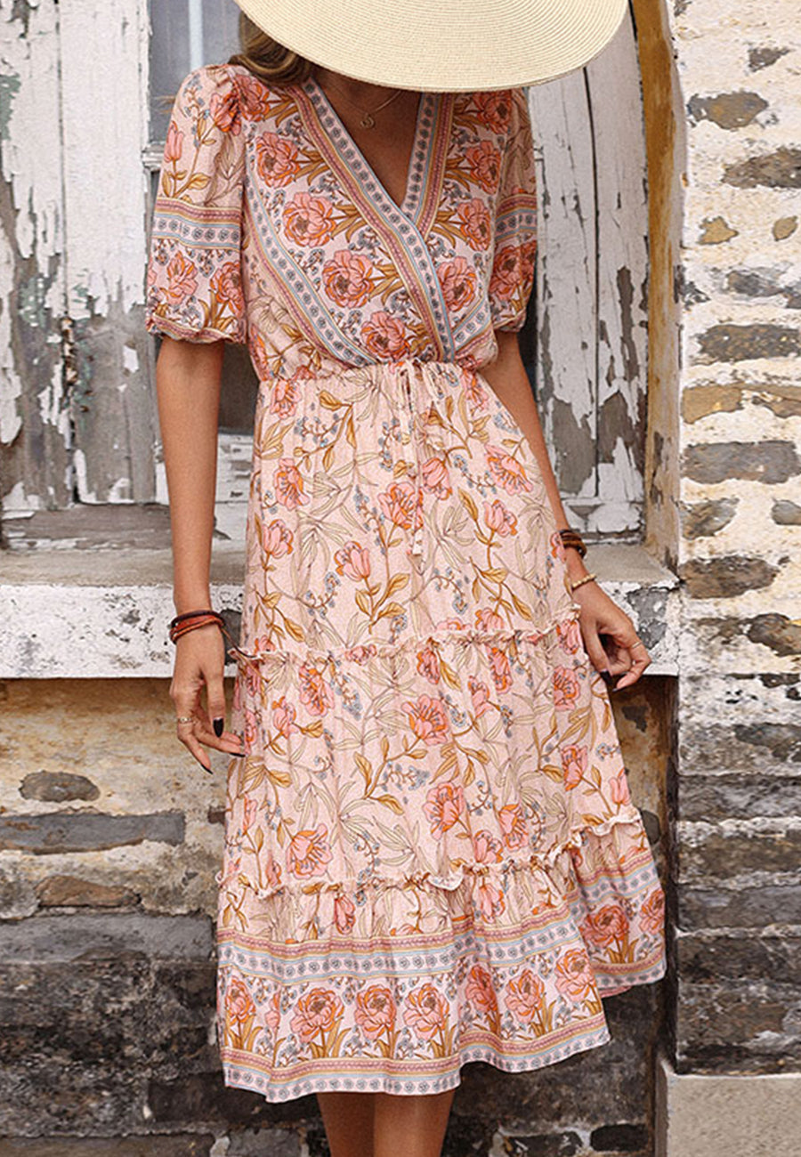 Floral Boho Sleeve Dress