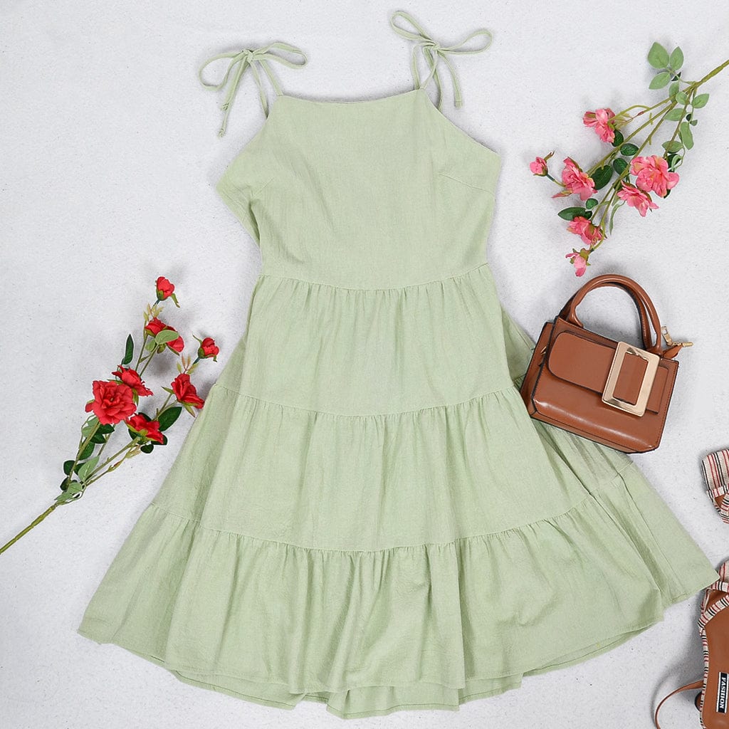 Cutout Tie Back Dress