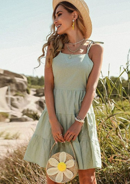 Cutout Tie Back Dress