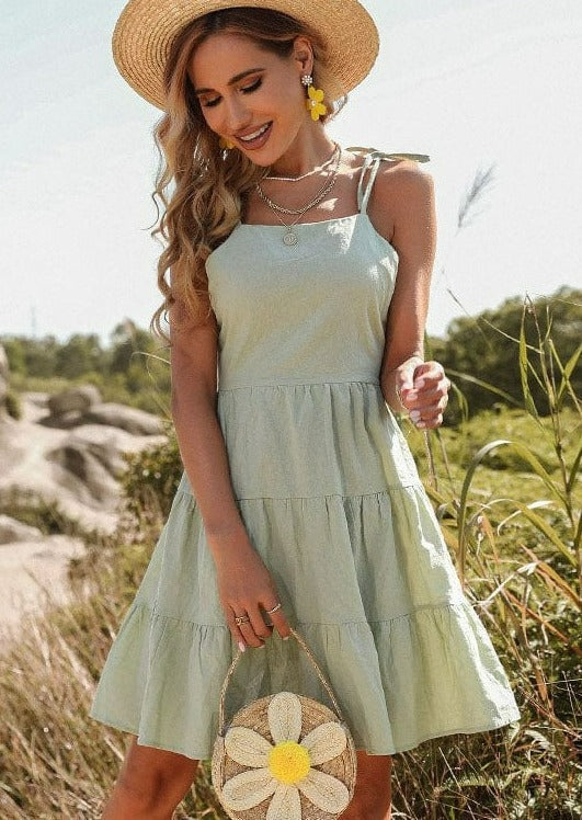 Cutout Tie Back Dress