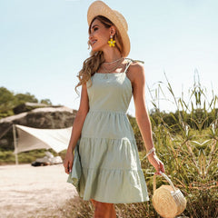 Cutout Tie Back Dress