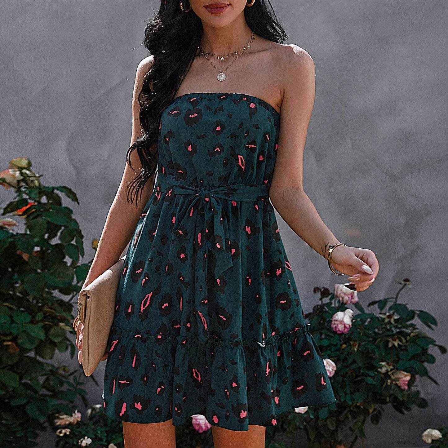 Bold Leopard Print Dress