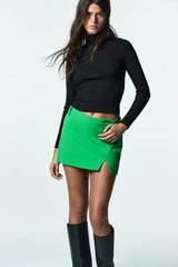 Green Short Dress Skirt