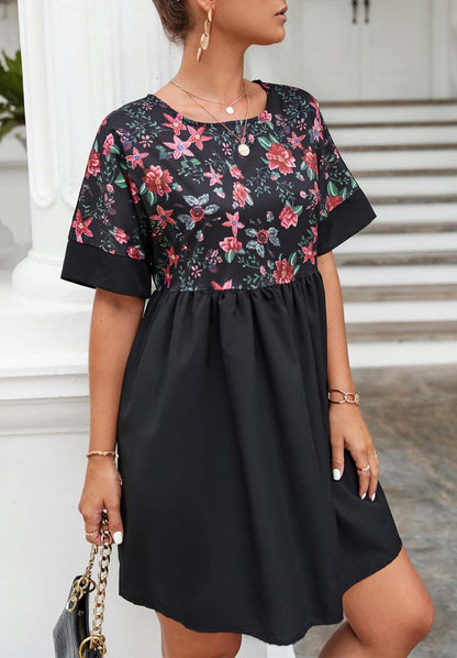 Two Floral Print Dress