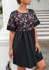 Two Floral Print Dress
