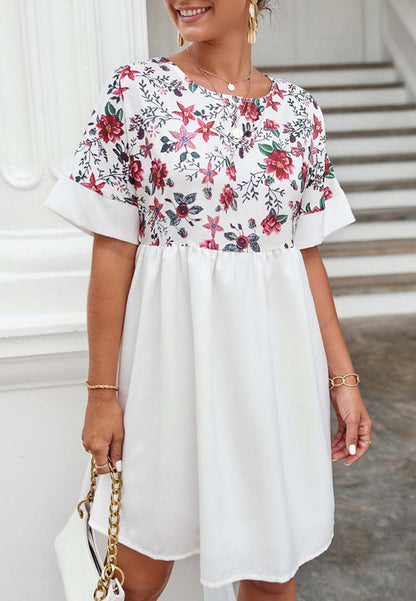 Two Floral Print Dress