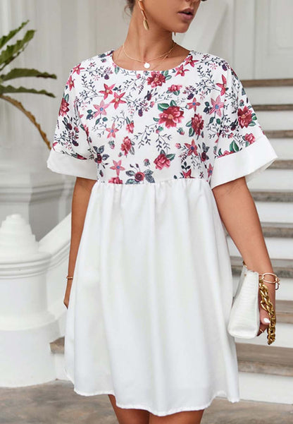 Two Floral Print Dress