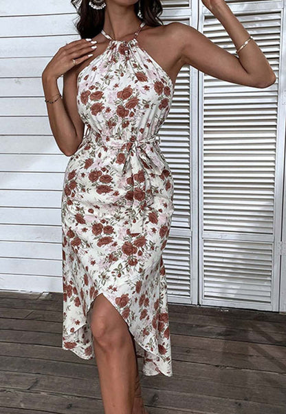 Vintage Floral Hem Dress