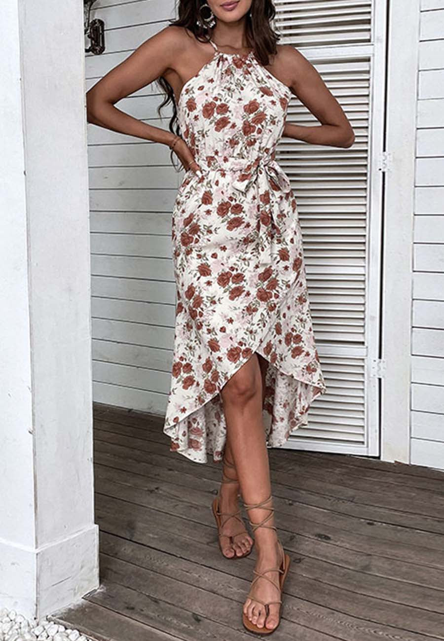 Vintage Floral Hem Dress