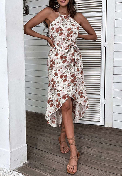 Vintage Floral Hem Dress