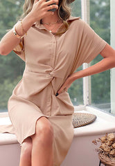 Twist Classic Button Dress