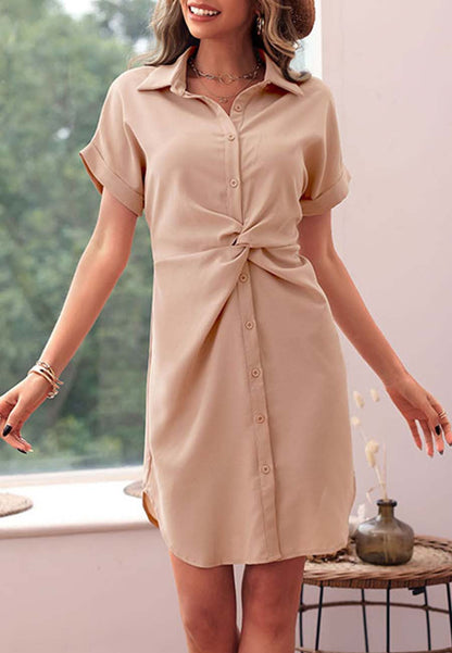 Twist Classic Button Dress