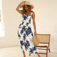 Print Tie Strap Dress