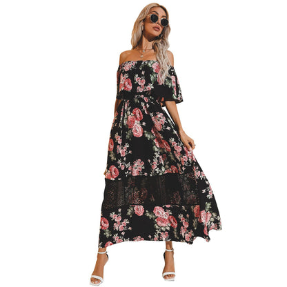 Mesh Lace Detail Dress