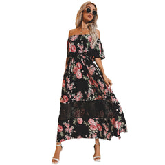 Mesh Lace Detail Dress