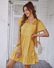Crochet Lace Detail Dress