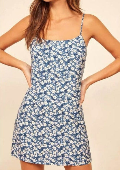 Floral Scoop Shift Mini Dress
