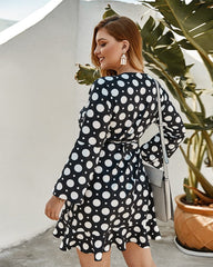 Polka Dot Wrap Dress