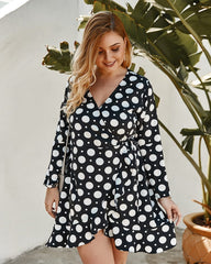 Polka Dot Wrap Dress