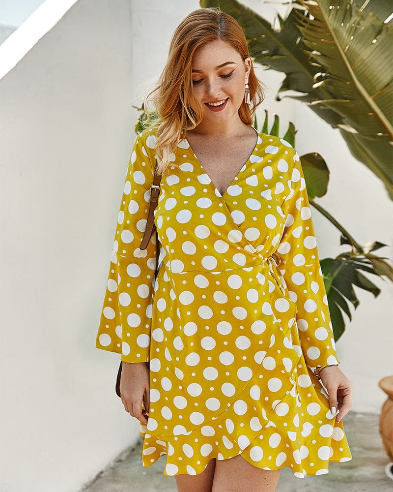 Polka Dot Wrap Dress