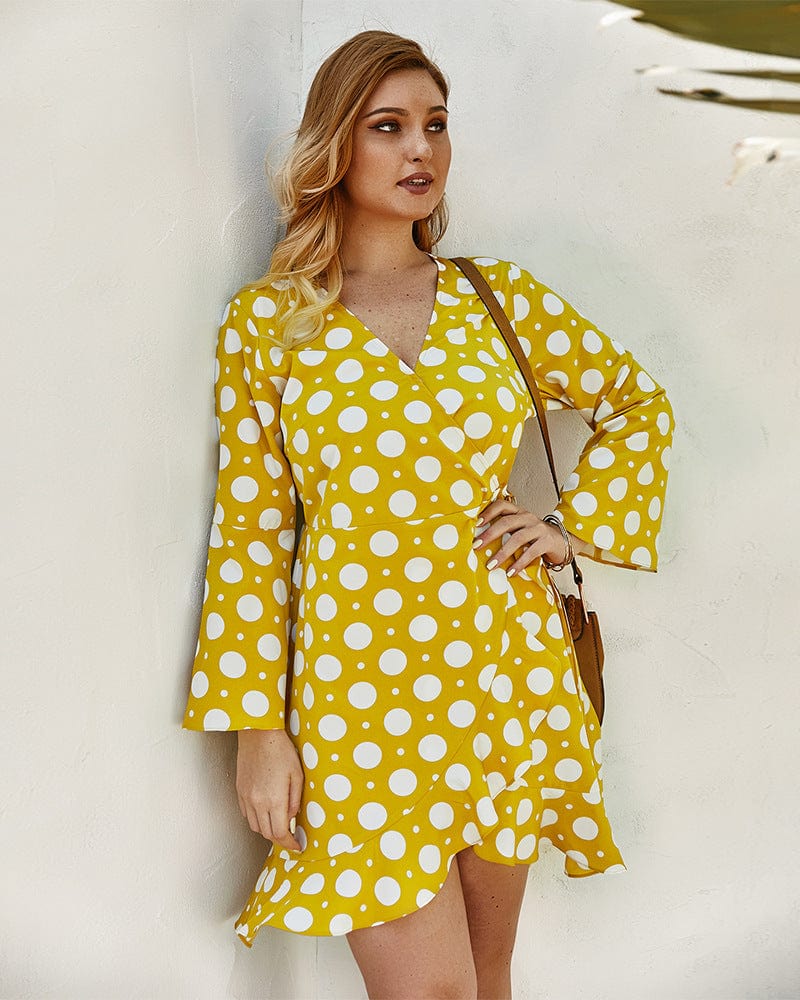 Polka Dot Wrap Dress