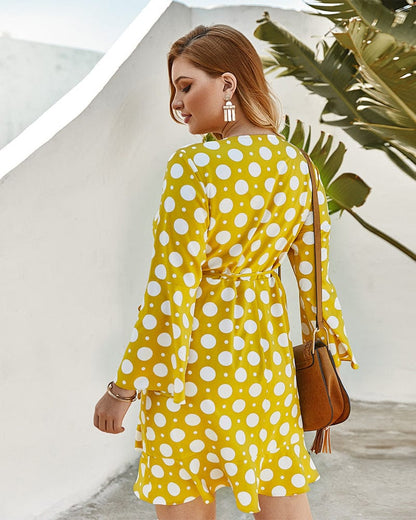 Polka Dot Wrap Dress