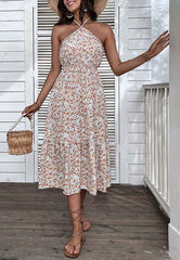 Smocked Waist Floral Dress