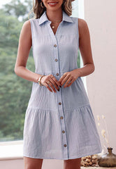 Pleated Back Yoke Dress