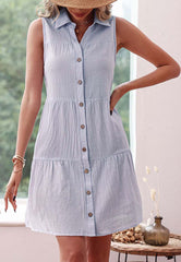 Pleated Back Yoke Dress