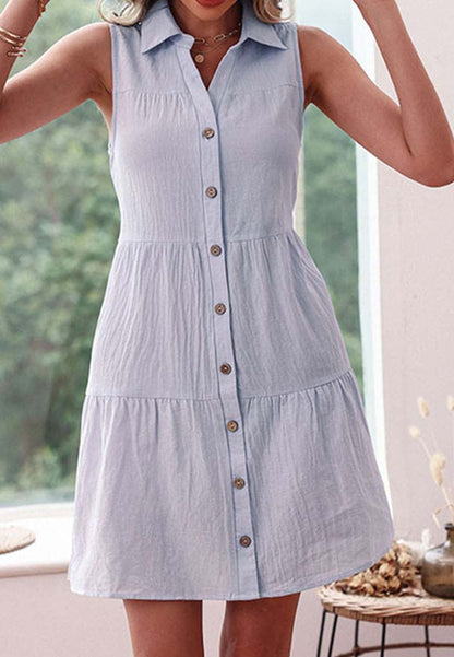 Pleated Back Yoke Dress
