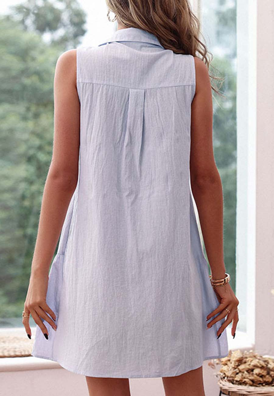 Pleated Back Yoke Dress
